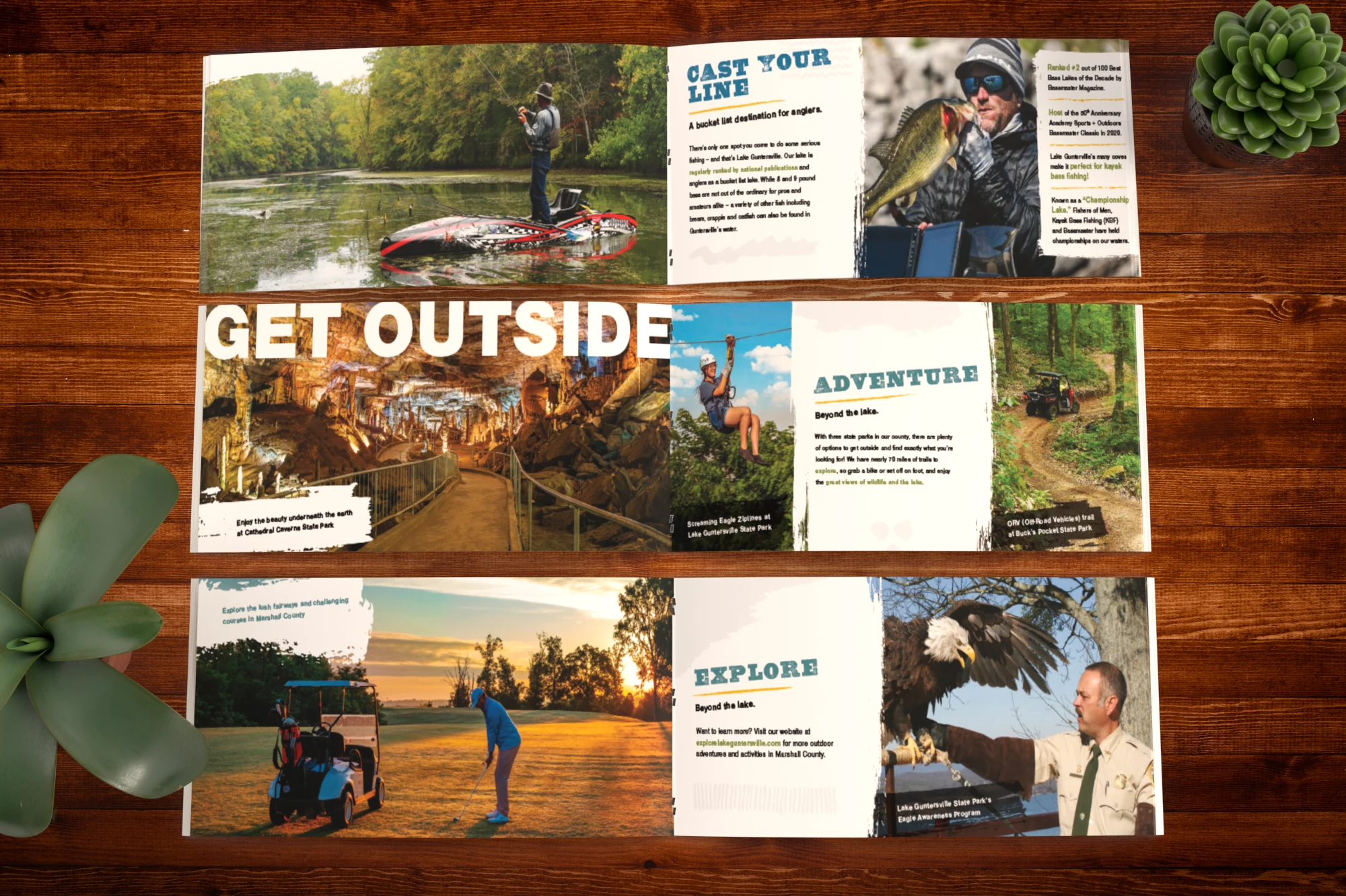 an award-winning visitor's guide, with design and layout by destination marketing agency Red Sage