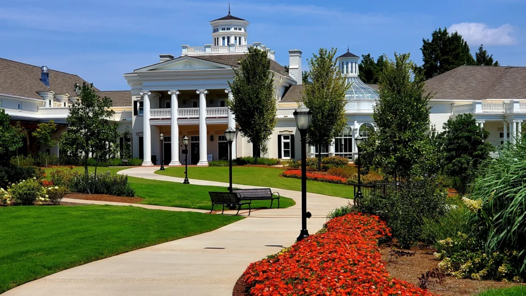 an image of the main entrance to Huntsville Botanical Garden, a major travel draw supported through destination advertising
